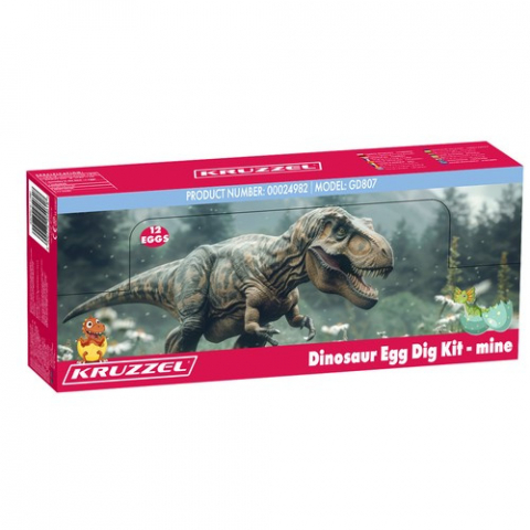 Set de excavare cu 12 oua de dinozauri, carduri si ustensile, +7 ani [1]