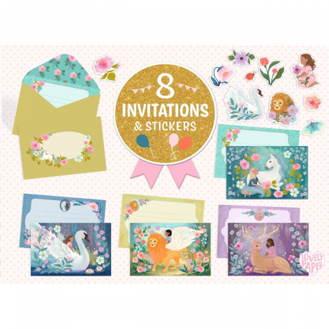 Set de invitatii Animale fantastice, Djeco [2]