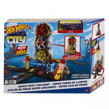 Masinute si vehicule cu telecomanda - Set de joaca Atelierul de pneuri-Hot Wheels