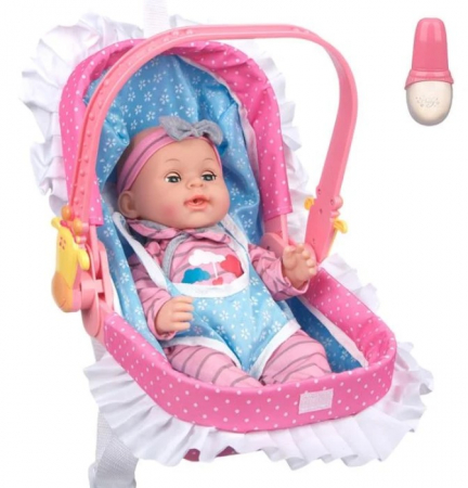 Papusi & accesorii - Set de joaca Bebelus in scaun portabil cu 10 sunete