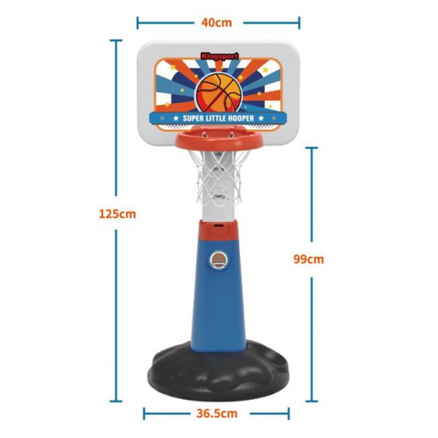 Set de joaca Cos de baschet cu minge si pompa,36x125 cm [1]