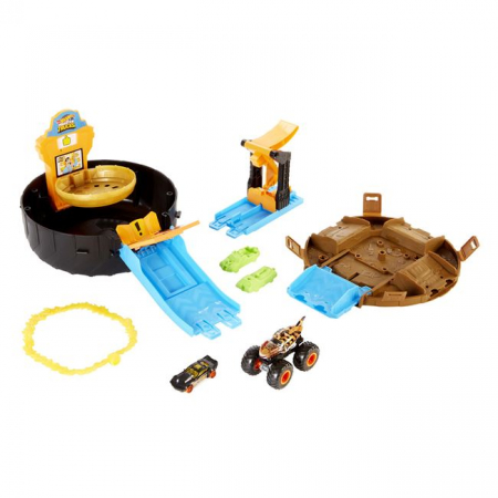 Masinute si vehicule cu telecomanda - Monster Trucks Stunt Fire Hot Wheels