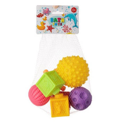 Set de Joacă pentru Baie - Cuburi și Mingiuțe - 7 Piese [1]