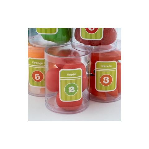 Set de joacă pentru învățarea fructelor și legumelor, plastic, 44 piese, +3 ani [1]