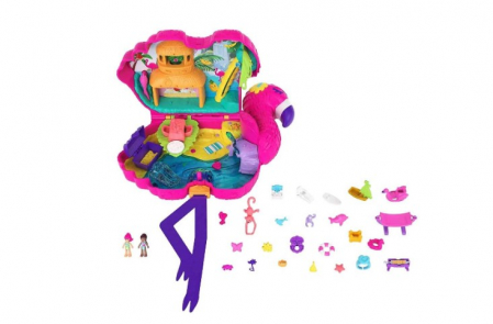 Set de joaca Polly Pocket Flamingo Pinata cu accesorii incluse [4]