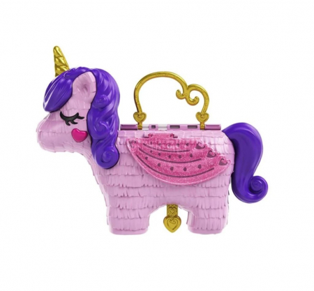 Papusi & accesorii - Set de joaca Polly Pocket Unicorn cu Polly si Lila