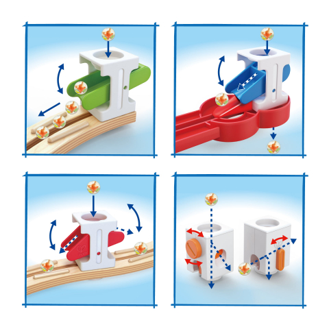 Set de joaca Quadrilla - circuit cu bile - Super spirala (129 piese),+4 ani [6]