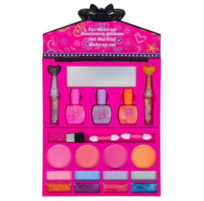 Set de machiaj în formă de geantă pentru fetițe cu accesorii [2]