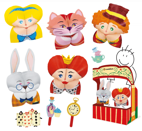 Set de Teatru de Păpuși Origami – Alice în Țara Minunilor, Ludattica, +5 ani [1]