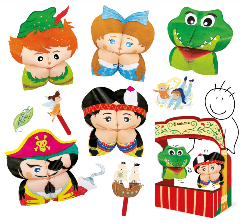 Set de Teatru de Păpuși Origami – Aventurile lui Peter Pan, Ludattica, +5 ani [1]