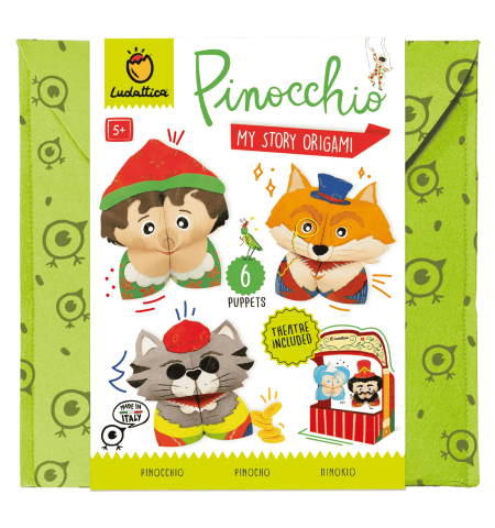 Produse art & craft-Lucru manual - Set de Teatru de Păpuși Origami – Pinocchio, Ludattica, +5 ani