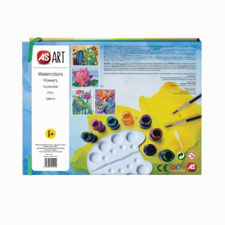Set desen as art acuarela flori [7]