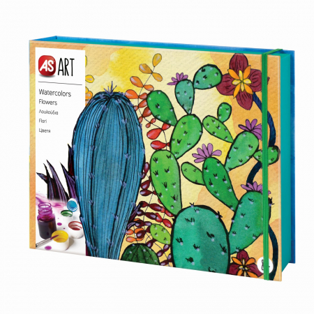 Set desen as art acuarela flori [5]