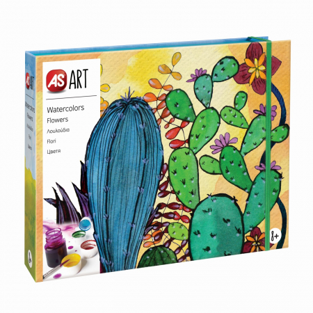 Set desen as art acuarela flori [6]