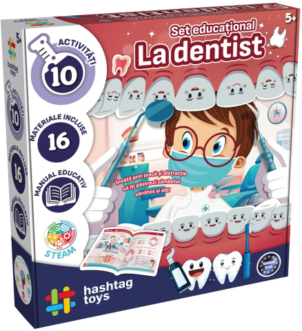 Jocuri si articole copii - SET EDUCATIONAL PRIMA MEA TRUSA DE DENTIST