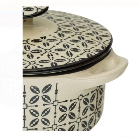 Set format din 6 boluri de servit din ceramica cu manere si capac pentru supa [3]