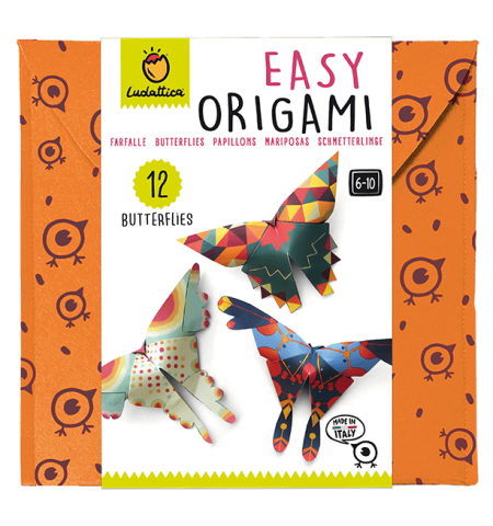 Produse art & craft-Lucru manual - Set Îndemânare Origami Începători – Fluturi, Ludattica, +6 ani