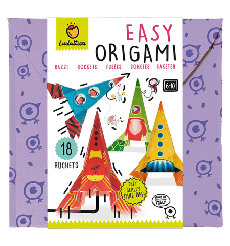 Produse art & craft-Lucru manual - Set Îndemânare Origami Începători – Rachete, Ludattica, +6 ani