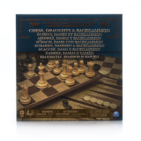 Jocuri si jucarii educative - Set jocuri 3in1 sah dame table