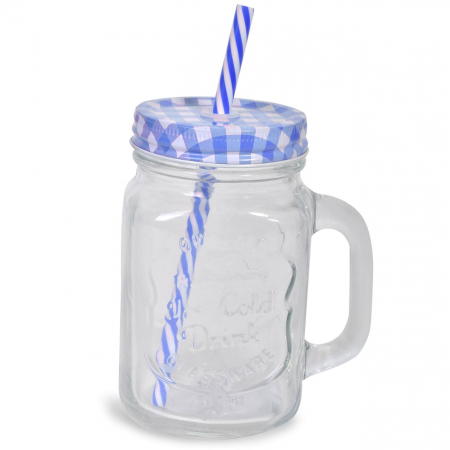 Set limonada format din Borcan 5L cu rezervor pentru gheata si robinet [2]