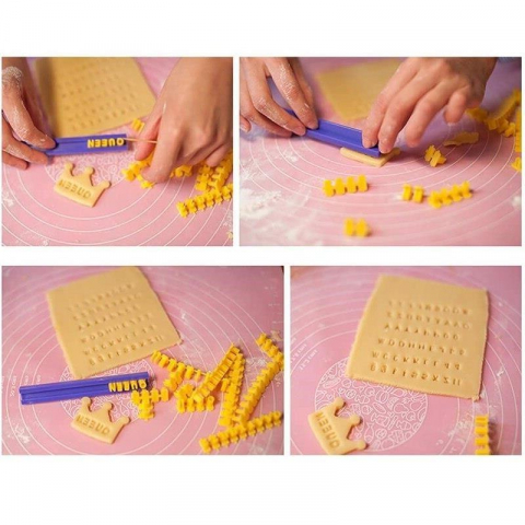Set matrite litere si numere pentru ornare prajituri, plasticv [4]