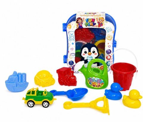 SET MICUL CALATOR RUCSAC PENTRU NISIP ALBASTRU [2]