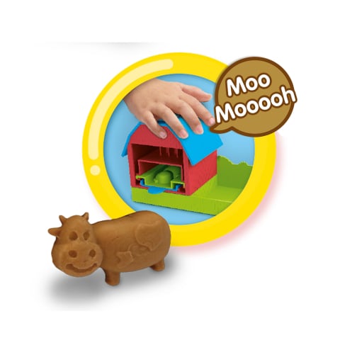 Set modelaj Ferma de jucarie cu sunete, forme de animale si plastilina [2]