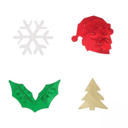 Accesorii art&craft - Set modele cu paiete Craciun pentru activitati crafts