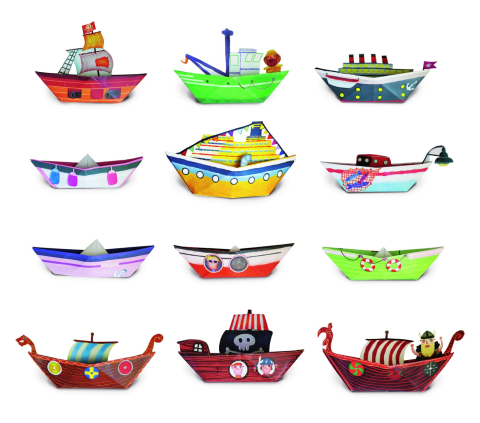 Set Origami Începători – Bărcuțe, Ludattica, 4–5 ani+ [1]