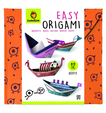 Produse art & craft-Lucru manual - Set Origami Începători – Bărcuțe, Ludattica, 4–5 ani+