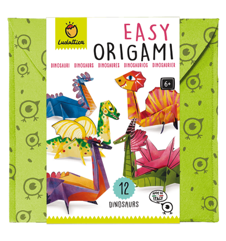 Produse art & craft-Lucru manual - Set Origami Începători – Dinozauri, Ludattica, 6–7 ani+