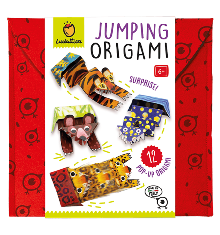 Produse art & craft-Lucru manual - Set Origami Începători – Origami Săltăreți „Surpriză!”, Ludattica, +6 ani