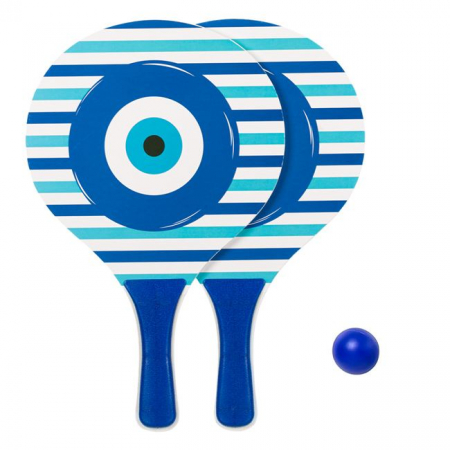 Jucării exterior pentru copii - Set Palete Tenis pentru Plajă "Blue Eye"
