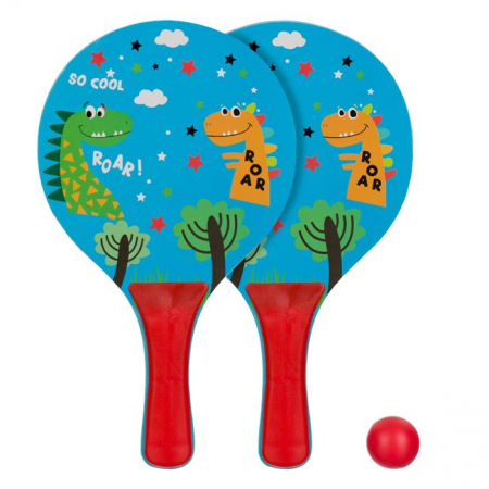Jucării exterior pentru copii - Set Palete Tenis pentru Plajă "Dinozaur"