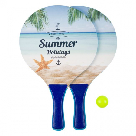 Jucării exterior pentru copii - Set Palete Tenis pentru Plajă "Summer Holidays"