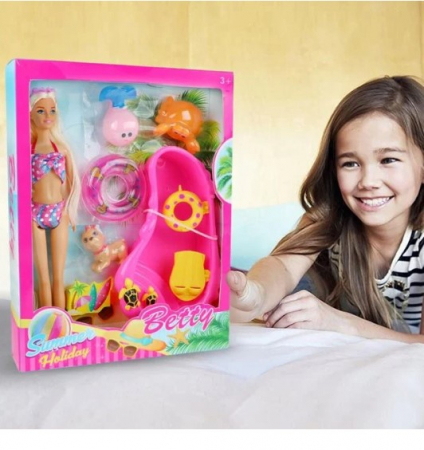 Set papusa Betty cu accesorii incluse pentru plaja [2]
