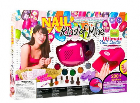 Jocuri si articole copii - Set pedichiura si manichiura cu accesorii incluse pentru fetite