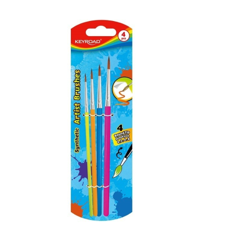 Set pensule Keyroad Artist Brushes, varf rotund,nr. 0,2,4,8, 4 bucati/set [1]