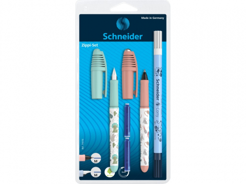 Rollere - Set pentru incepatori format din stilou, roller, pic si 2 rezerve, Schneider Zippi