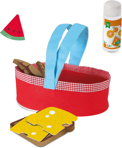 Set picnic de jucărie pentru copii, cu coș [2]