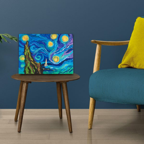 Set pictura 3D cu argila usoara, 30*40cm - Starry Night [4]