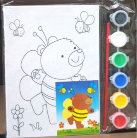 Acuarele, Tempera si Pensule - Set pictura panza