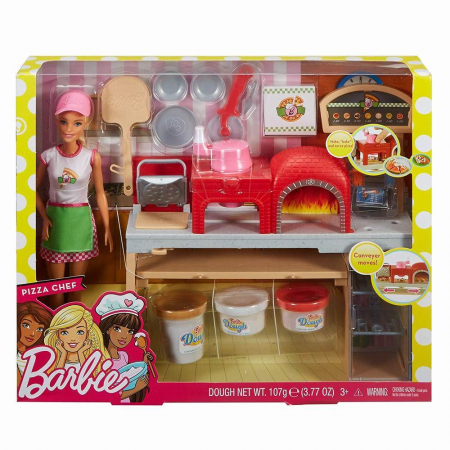 Jocuri si articole copii - Set Pizzerie Barbie cu Păpușă 