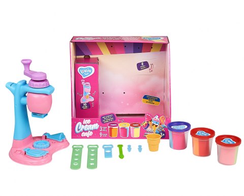 Set plastilina, accesorii si jucarie pentru modelaj Lovin - Ice Cream Cafe [4]
