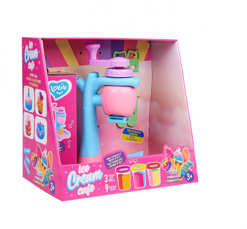 Produse art & craft-Lucru manual - Set plastilina, accesorii si jucarie pentru modelaj Lovin - Ice Cream Cafe