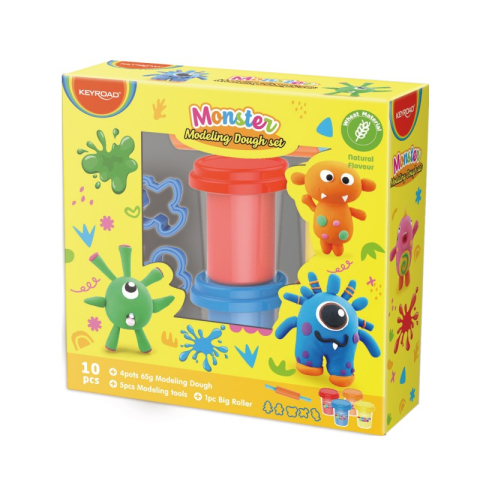 Set plastilină Keyroad – 4 borcănașe x 65 g, accesorii incluse,diverse tematici [4]