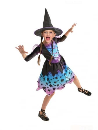 Articole Halloween - Set rochita si palarie Vrajitoare Halloween