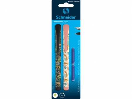 Papetarie & Birotica - Set stilou si roller cu 2 rezerve Schneider Voice