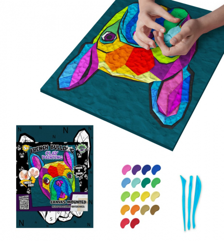 Set Splat Planet modelaj plastilina pe numere ,model Bulldog Francez,+5 ani [1]