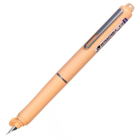Set stilou retractabil Writech cu 5 rezerve cerneala albastru,grosime penita F, corp portocaliu,cutie depozitare [2]